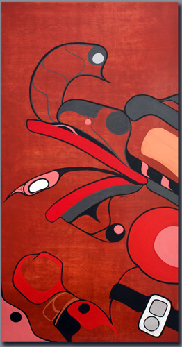 iHamatsa, Acrylic on panel, 2'x4', 2006