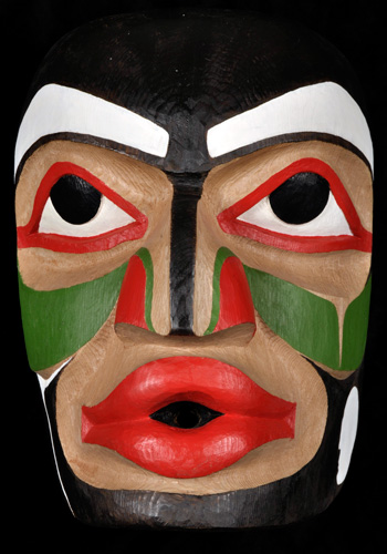 Wild Woman (work in progress) - red cedar, acrylic 2008