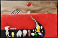 'Follow the Leader', acrylic, watercolour on paper 2009