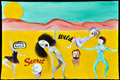 'Life n Death Dancers', acrylic and watercolour on paper 2009