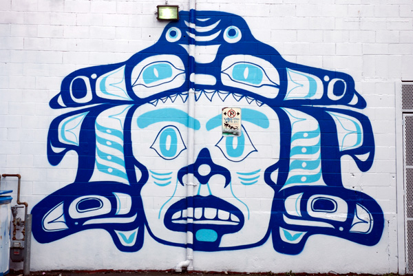 Mural from a graffiti art program in which Corey mentored young artists