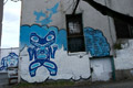 Mural from a graffiti art program in which Corey mentored young artists