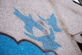 Mural from a graffiti art program in which Corey mentored young artists (detail)