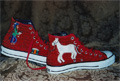 Custom beaded shoes, beads and sneakers