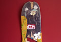 'Common Ground, 2007, Skateboard, Beadwork, Leather, 22cm x 74cm x 2 cm