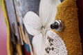 'Common Ground (detail), 2007, Skateboard, Beadwork, Leather, 22cm x 74cm x 2 cm