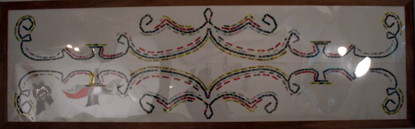 The Double-curve Motif in Traditional Skateboard Petroglyphs, 2008, Digital Print, 2 feet x 8 feet