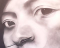 Ode to My Nose Ring, 2007, 48x24 inches, Spraypaint on canvas